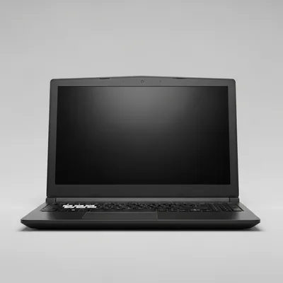 Ordinateur portable de jeu noir avec touches retroeclairees en rouge